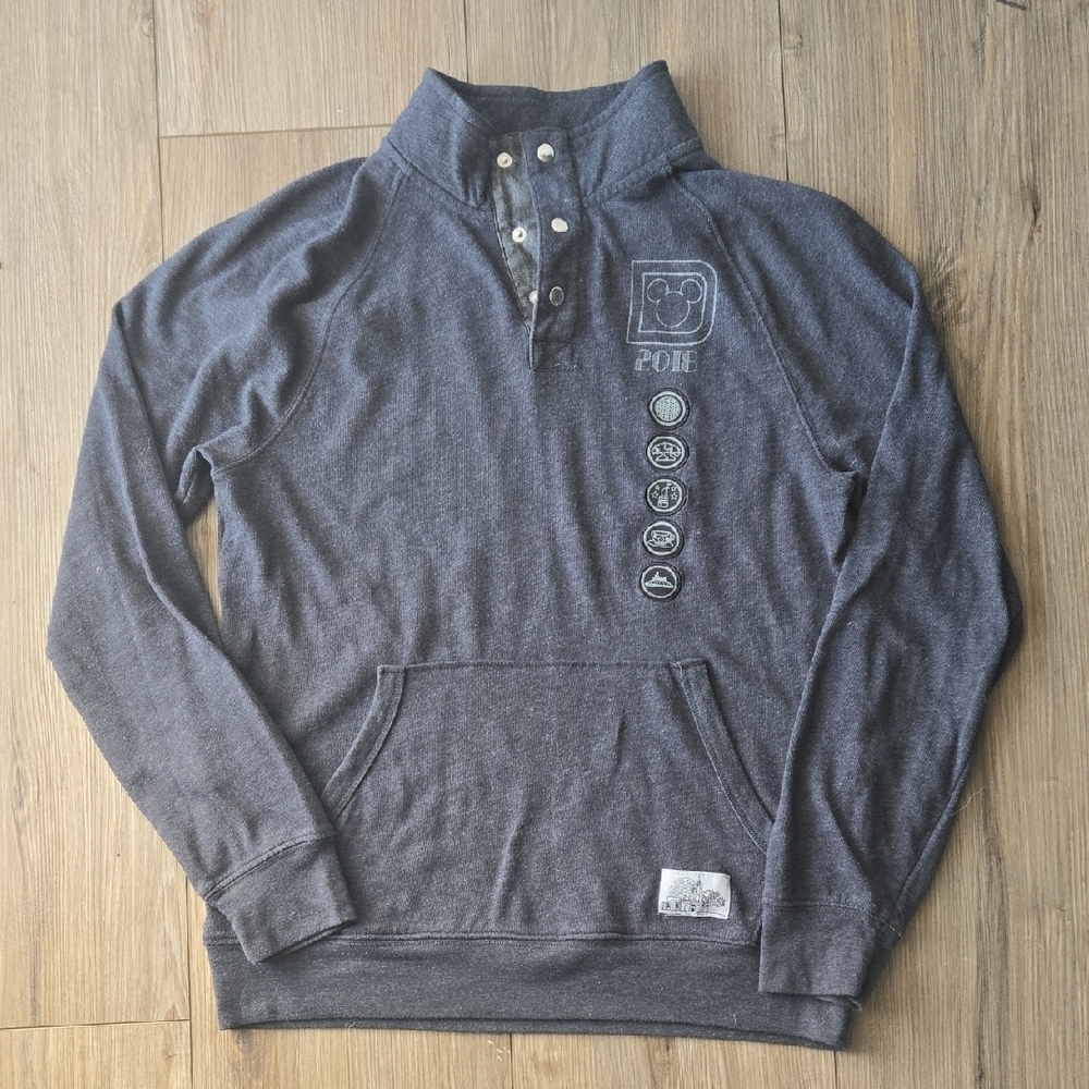 Disney Parks 2018 Pop Over Quarter Button Sweater